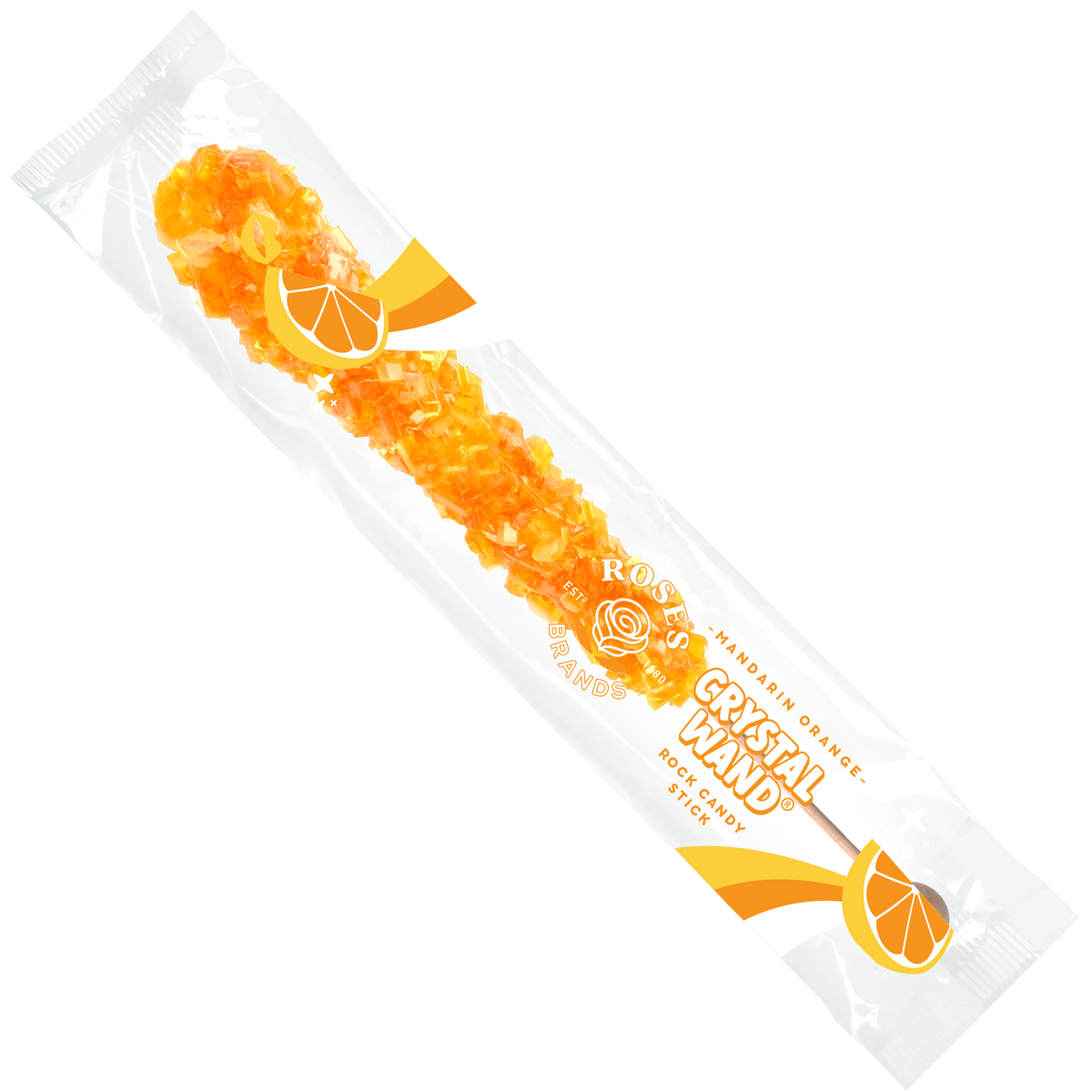 Roses Brands Crystal Wands - 120ct 22g Mandarin Orange Printed UPC Roses Brands Crystal Wands - 120ct 22g Mandarin Orange Printed UPC