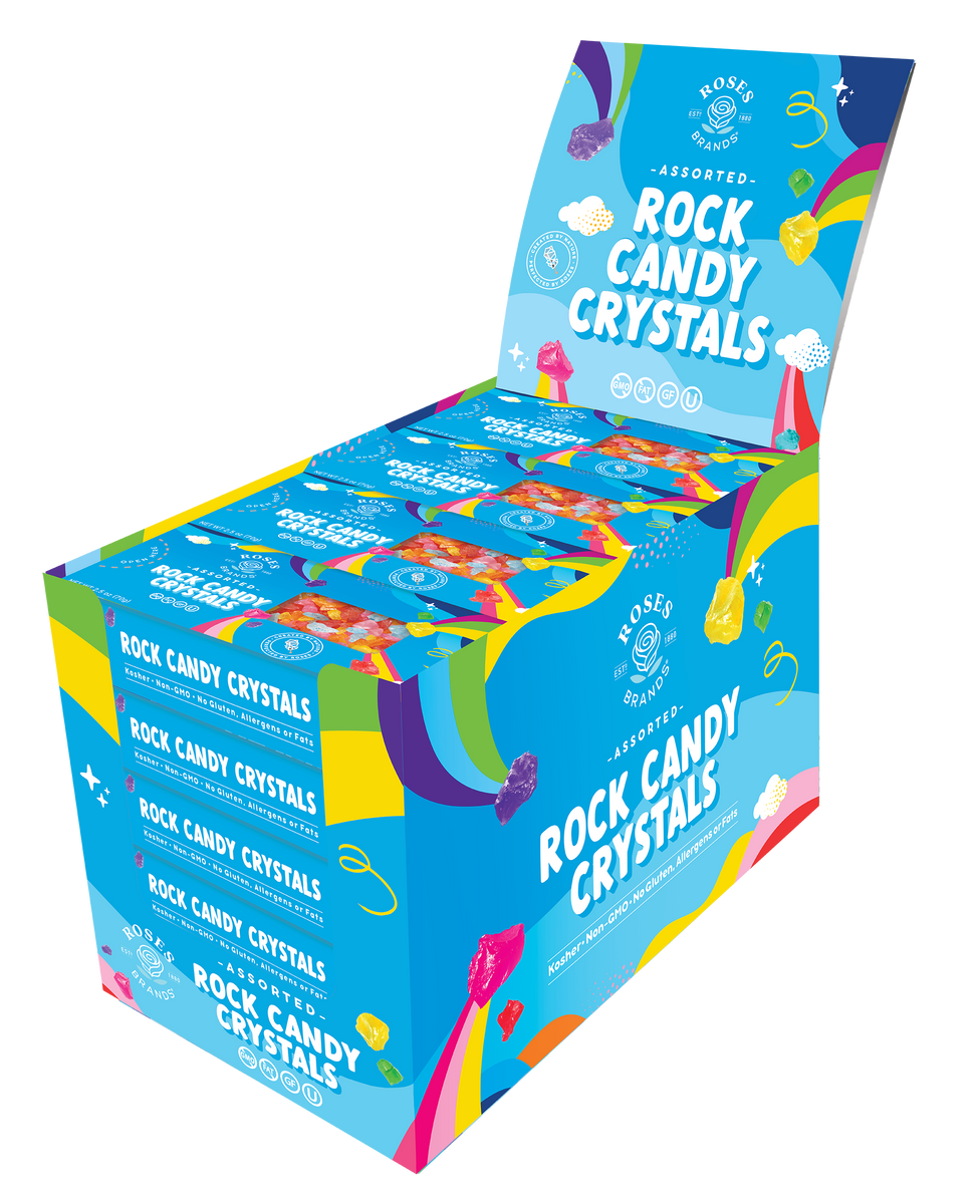 Roses Brands Rock Candy Crystals - 2.5oz Assorted Mix Box – Roses