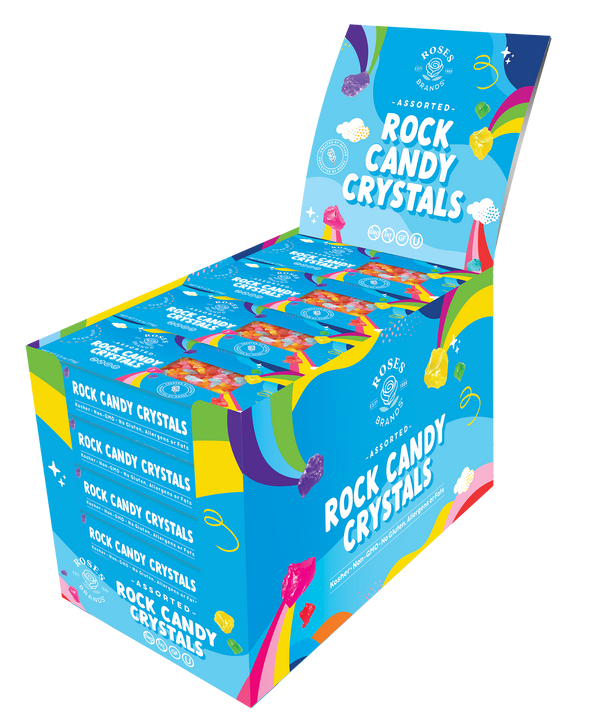 Roses Brands Rock Candy Crystals - 2.5oz Assorted Mix Box