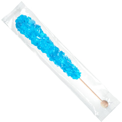 Roses Brands Crystal Wands - 120ct 22g Light Blue Cotton Candy Clear Wrapped