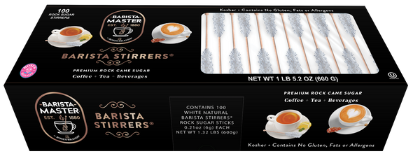 Roses Brands Rock Sugar Barista Stirrers - 100ct 6g White