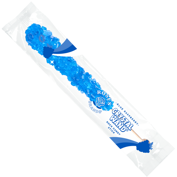 Roses Brands Crystal Wands - 120ct 22g Blue Raspberry Printed UPC