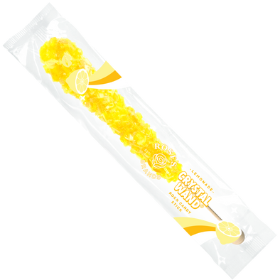 Roses Brands Crystal Wands - 120ct 22g Yellow Lemonade Printed UPC