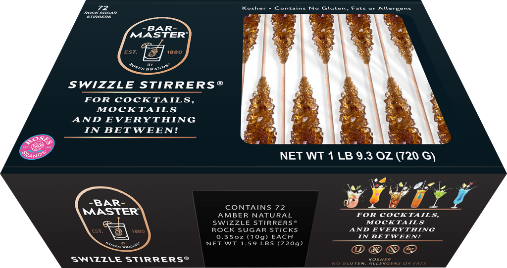 WOSPORT マルチカム　スリックスター　レプリカ インサート＆パネル Roses Brands Swizzle Stirrers - 72ct 10g Amber Natural Unwrapped