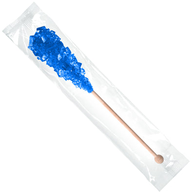 Roses Brands Swizzle Stirrers - 72ct 10g Blue Raspberry Clear Wrapped