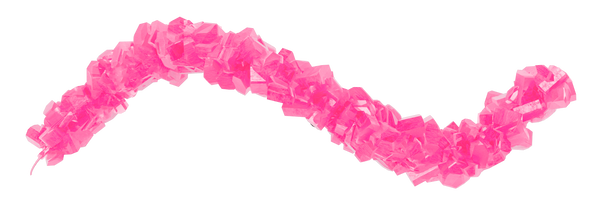 Roses Brands Crystal Strings - Pink Maraschino Cherry 5lb Box