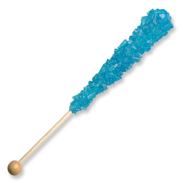 Rock Candy Crystal Wands - 120ct - (22G) BLUE / UNWRAPPED