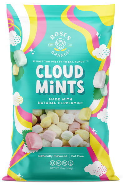 Roses Brands Cloud Mints -Assorted Candy Mints- 12oz